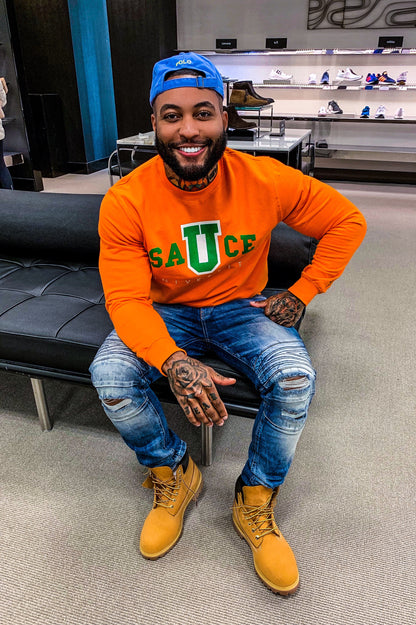 Sauce University Orange Sweater