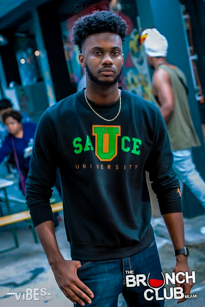 Sauce University Black Sweater UM/FAMU inspired